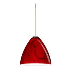 Besa Lighting Mia Satin Nickel Mini-Pendant Light