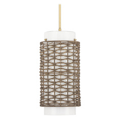 Hunter Fan Company Laila Luxe Gold Mini-Pendant Light with Cylindrical Shade