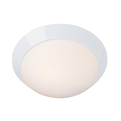 Modern Flush Mount with White Glass in White Finish by Access Lighting