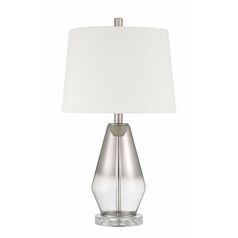 Brushed Nickel & Ombre Mercury Table Lamp by Craftmade Lighting