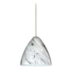 Besa Lighting Mia Satin Nickel Mini-Pendant Light