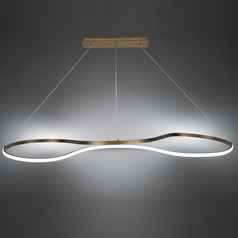 Marques 48-Inch Linear LED Pendant in Aged Brass 3000K by WAC Lighting