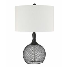 Matte Black Table Lamp by Craftmade Lighting