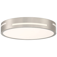 Harmony Brushed Steel LED Flush Mount by Access Lighting