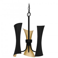 Quoizel Lighting Myla Matte Black Pendant Light with Oblong Shade