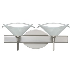 Besa Lighting Hoppi Satin Nickel LED Bathroom Light