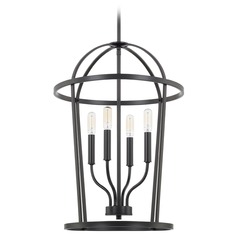 Greyson 16-Inch Matte Black Pendant by HomePlace by Capital Lighting