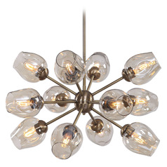 Kalizma Home Chet Antique Brass Chandelier by Uttermost Lighting