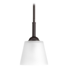 Arden Antique Bronze Mini Pendant with Coolie Shade by Progress Lighting