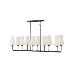 Lewis 44-Inch Linear Chandelier in Black Oxide by Hinkley Lighting