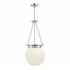 Manor 3-Light Pendant in Polished Nickel by Savoy House
