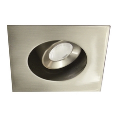 1-Inch Square Eyeball & Gimbal Ring Brushed Nickel LED Recessed Trim by WAC Lighting