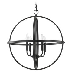 Hartwell 23-Inch Orb Pendant in Matte Black by HomePlace by Capital Lighting