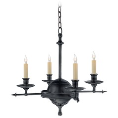 E.F. Chapman Leaf and Arrow Chandelier in Bronze by Visual Comfort Signature