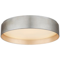 Studio VC Shaw Large Flush Mount in Silver Leaf by Visual Comfort Signature