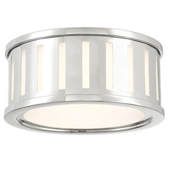 Crystorama Lighting Kendal Polished Nickel Flushmount Light