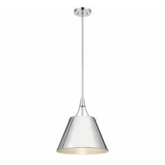 Willis 14-Inch Pendant in Polished Nickel by Savoy House