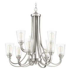 Grace Brushed Polished Nickel Chandelier by Craftmade Lighting