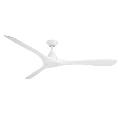 Modern Forms Carve Matte White Ceiling Fan Without Light