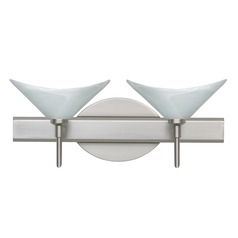 Besa Lighting Hoppi Satin Nickel LED Bathroom Light
