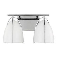 Norman 15-Inch Vanity Light in Chrome by Visual Comfort Studio