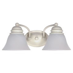 Empire Textured White Bathroom Light by Nuvo Lighting