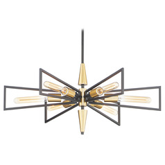 Maxim Lighting Wings Black & Satin Brass Chandelier