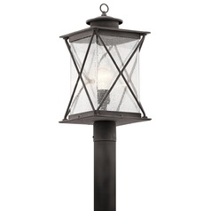 Argyle 19.50-Inch Weathered Zinc Post Light by Kichler Lighting