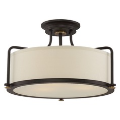 Calvary Western Bronze Semi-Flush by Quoizel Lighting