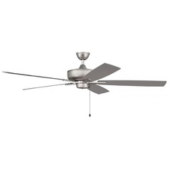 Super Pro 60-Inch LED Fan in Brushed Nickel by Craftmade Lighting
