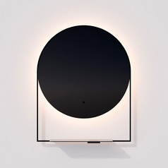 Cassiopea Round 24-Inch Illuminated Mirror