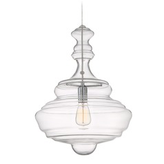 Morocco 15.75-Inch Pendant in Polished Chrome by Quoizel Lighting