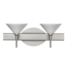 Besa Lighting Kona Satin Nickel LED Bathroom Light