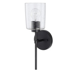 Greyson 15.50-Inch Matte Black Sconce by HomePlace by Capital Lighting