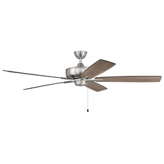 Super Pro 60-Inch LED Fan in Brushed Nickel by Craftmade Lighting