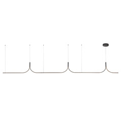 Kuzco Lighting Thread Black LED Island Light