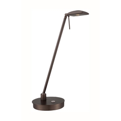 George's Reading Room LED Table Lamp in Copper Bronze Patina by George Kovacs
