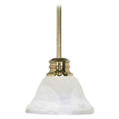 Empire Polished Brass Mini Pendant by Nuvo Lighting
