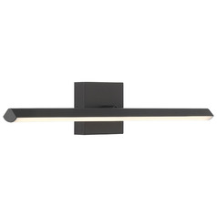Float Matte Black LED Vertical Bathroom Light by Access Lighting