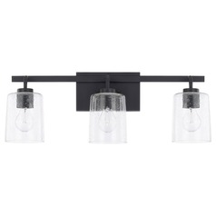 Greyson 24.50-Inch Matte Black Bath Light by HomePlace by Capital Lighting