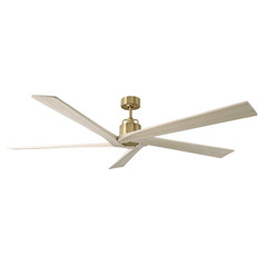 Visual Comfort Fan Collection Sean Lavin Aspen 70 Burnished Brass Ceiling Fan Without Light