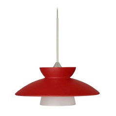 Besa Lighting Trilo Satin Nickel Mini-Pendant Light