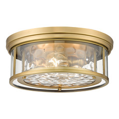 Clarion Rubbed Brass Flush Mount by Z-Lite