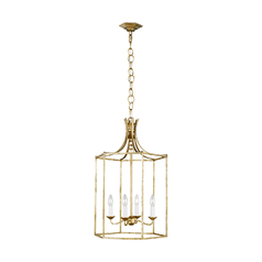 Alexa Hampton 17-Inch Bantry House Antique Gild Pendant by Visual Comfort Studio