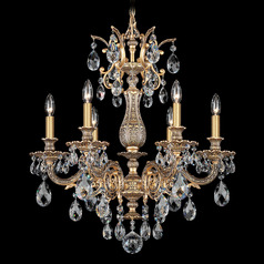 Milano Florentine Bronze Crystal Chandelier by Schonbek Lighting