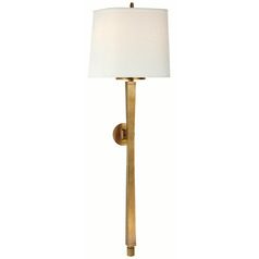 Visual Comfort Signature Collection Thomas O'brien Edie Hand-Rubbed Antique Brass Sconce