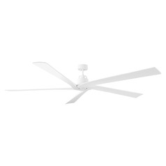 Visual Comfort Fan Collection Sean Lavin Aspen 84 Matte White Ceiling Fan Without Light