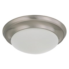 Brushed Nickel LED Flush Mount by Nuvo Lighting