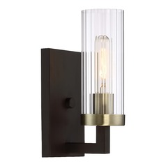 Ainsley Court Sconce in Bronze & Brass by Minka Lavery