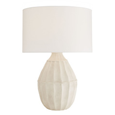 Tangier 30.5-Inch Table Lamp in Egg Shell Ceramic by Arteriors Home